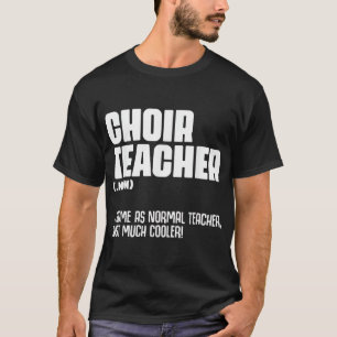 合唱団先生おもしろい定義バンドディレクターSinge Tシャツ