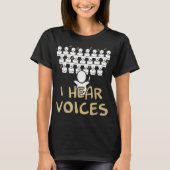 合唱団先生声の声のおもしろいコーリスターTee Tシャツ (正面)