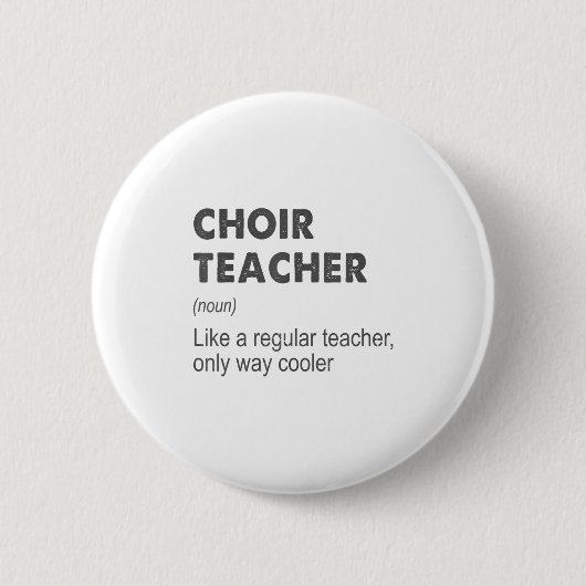 合唱団先生教え定義の学校先生F 缶バッジ (正面)