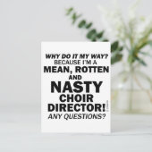 合唱団扱いにく長 ポストカード (スタンド正面)