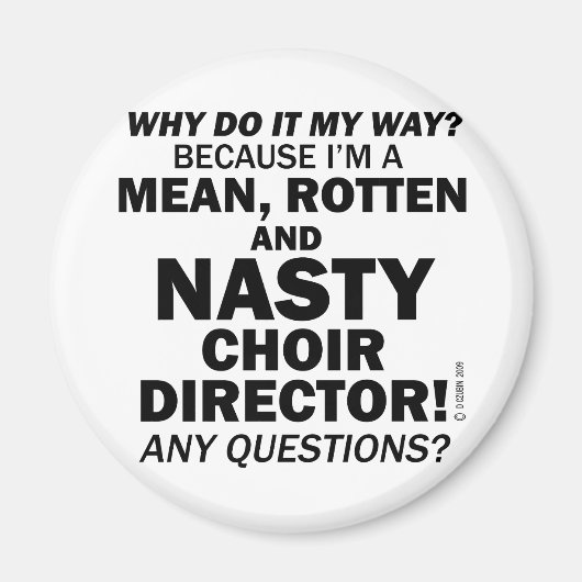 合唱団扱いにく長 マグネット (正面)