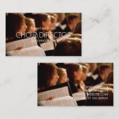 合唱団監督ボーカリスト音楽教師先生 名刺 (正面/裏面)
