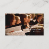 合唱団監督ボーカリスト音楽教師先生 名刺 (裏面)