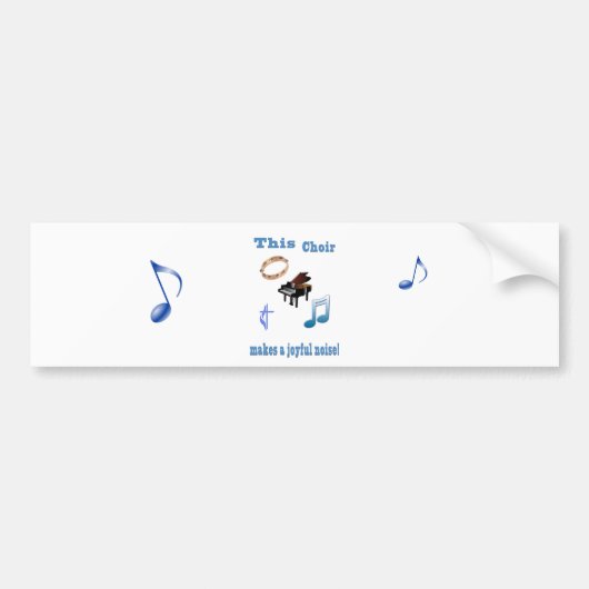 合唱団 バンパーステッカー (正面)