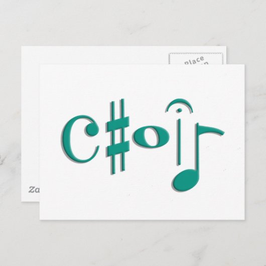 合唱団 ポストカード (正面/裏面)