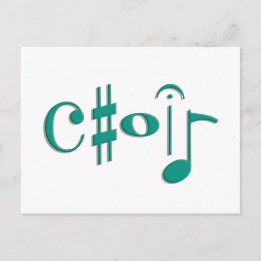 合唱団 ポストカード (正面)
