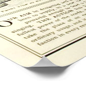 合唱団~ヴィンテージリードのオルガン広告ズ ポスター (角)