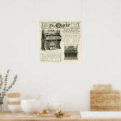 合唱団~ヴィンテージリードのオルガン広告ズ ポスター (キッチン)