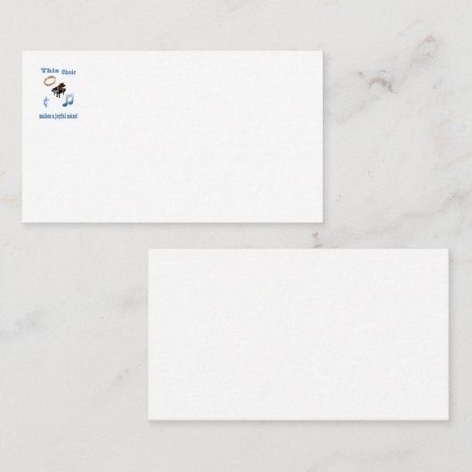 合唱団 名刺 (正面/裏面)