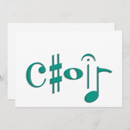 合唱団 招待状 (正面/裏面)