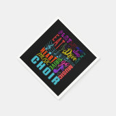 合唱曲コーラス合唱曲コンダクターギフト スタンダードカクテルナプキン (角)