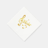 合唱曲ノートクレフ、 音符記号合唱曲ギフト スタンダードカクテルナプキン (角)