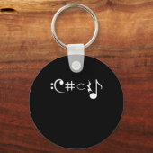合唱曲ノート歌手の歌ミュージシャンギフト キーホルダー (正面)