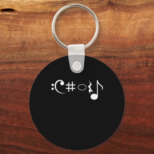 合唱曲ノート歌手の歌ミュージシャンギフト キーホルダー (正面)