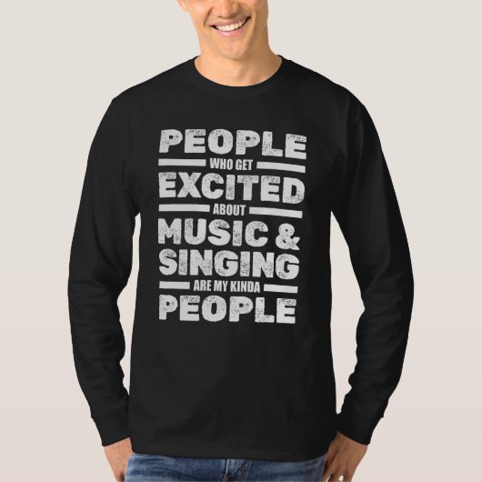 合唱歌の合唱音楽の歌ミュージカルEnsemb Tシャツ (正面)