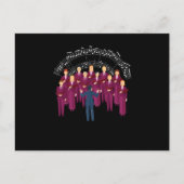 合唱歌合唱曲合唱指揮者ギフト ポストカード (正面)