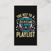 合唱歌手鍵とハートミュージカル楽団愛好者 名刺 (正面)