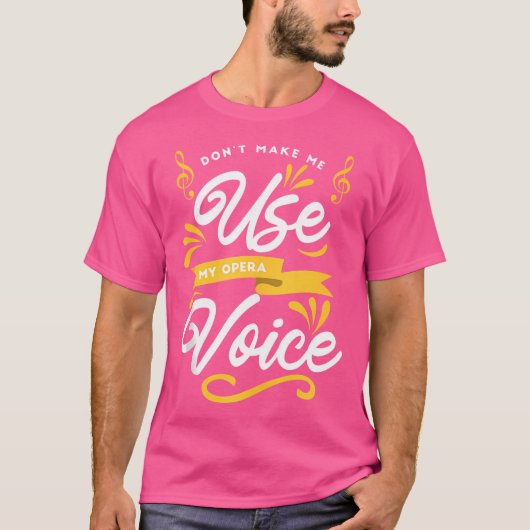 合唱歌 – オペラの声を使わせない Tシャツ (正面)