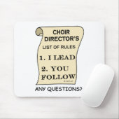 合唱課長ルール一覧 マウスパッド (マウス)