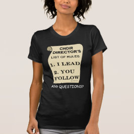 合唱課長ルール一覧 Tシャツ