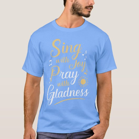 合唱音楽 宗教的な歌 信仰に基づく音楽 ジェ Tシャツ (正面)