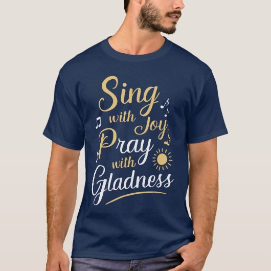 合唱音楽 宗教的な歌 信仰に基づく音楽 ジ Tシャツ (正面)