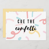 合図する紙吹雪 |年賀状 シーズンカード (正面/裏面)