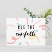 合図する紙吹雪 |年賀状 シーズンカード (スタンド正面)