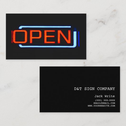 合弁会社のリード 名刺 (正面/裏面)