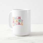 合意の文化を教える コーヒーマグカップ (正面左)