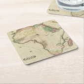 合成のアフリカ スクエアペーパーコースター (アングル)