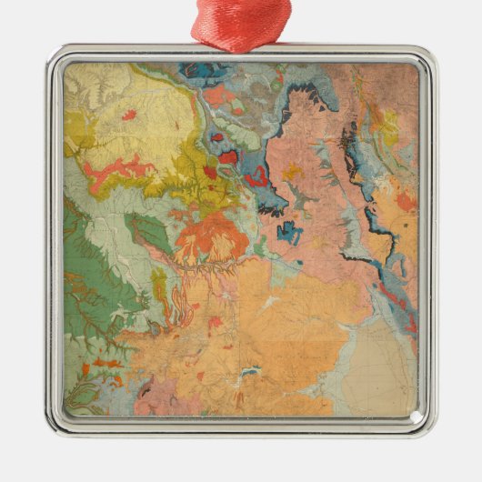 合成のコロラド州 メタルオーナメント (正面)