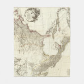 合成の北アメリカ2 フリースブランケット (正面)