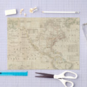 合成の北及び南アメリカ 薄葉紙 (クラフト)