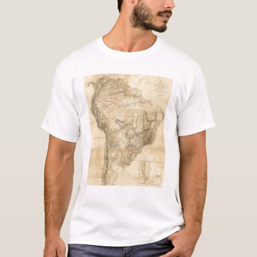 合成の南アメリカ4 Tシャツ (正面)