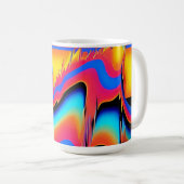 合成型枠のパンニングフラッシュ – Ken Gage コーヒーマグカップ (正面右)