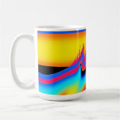 合成型枠のパンニングフラッシュ – Ken Gage コーヒーマグカップ (左)