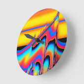 合成型枠のパンニングフラッシュ – Ken Gage ラウンド壁時計 (傾斜)