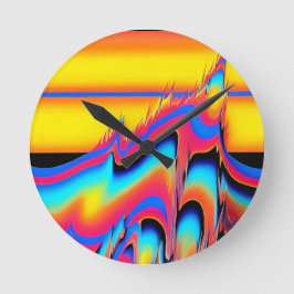 合成型枠のパンニングフラッシュ – Ken Gage ラウンド壁時計