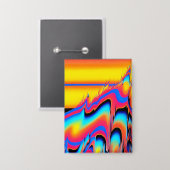 合成型枠のパンニングフラッシュ – Ken Gage 缶バッジ (正面/裏面)