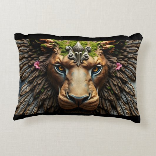 合成威厳のある アクセントクッション (裏面)