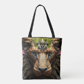 合成威厳のある トートバッグ (裏面)