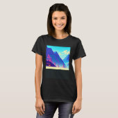 合成波の逆波未来のfuturesynth sci 12 tシャツ (正面フル)