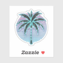 合成波ネオンヤシの木