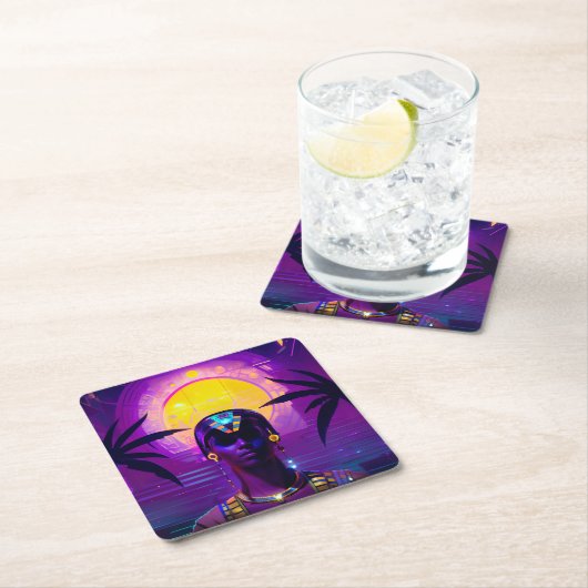 合成波ファラオ スクエアペーパーコースター (インサイチュ)