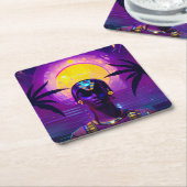 合成波ファラオ スクエアペーパーコースター (アングル)