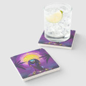 合成波ファラオ ストーンコースター (横)