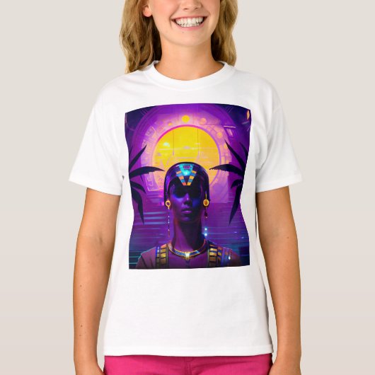 合成波ファラオ Tシャツ (正面)