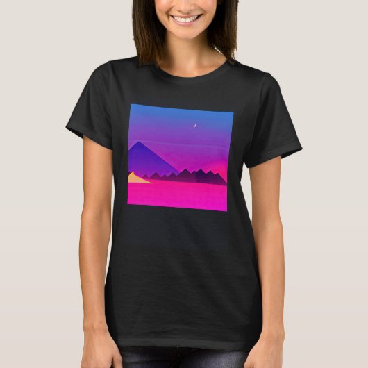 合成波outun retrowave futuresynth sci fi 52 tシャツ (正面)