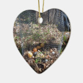 合成物の山を包含して下さい セラミックオーナメント (左)